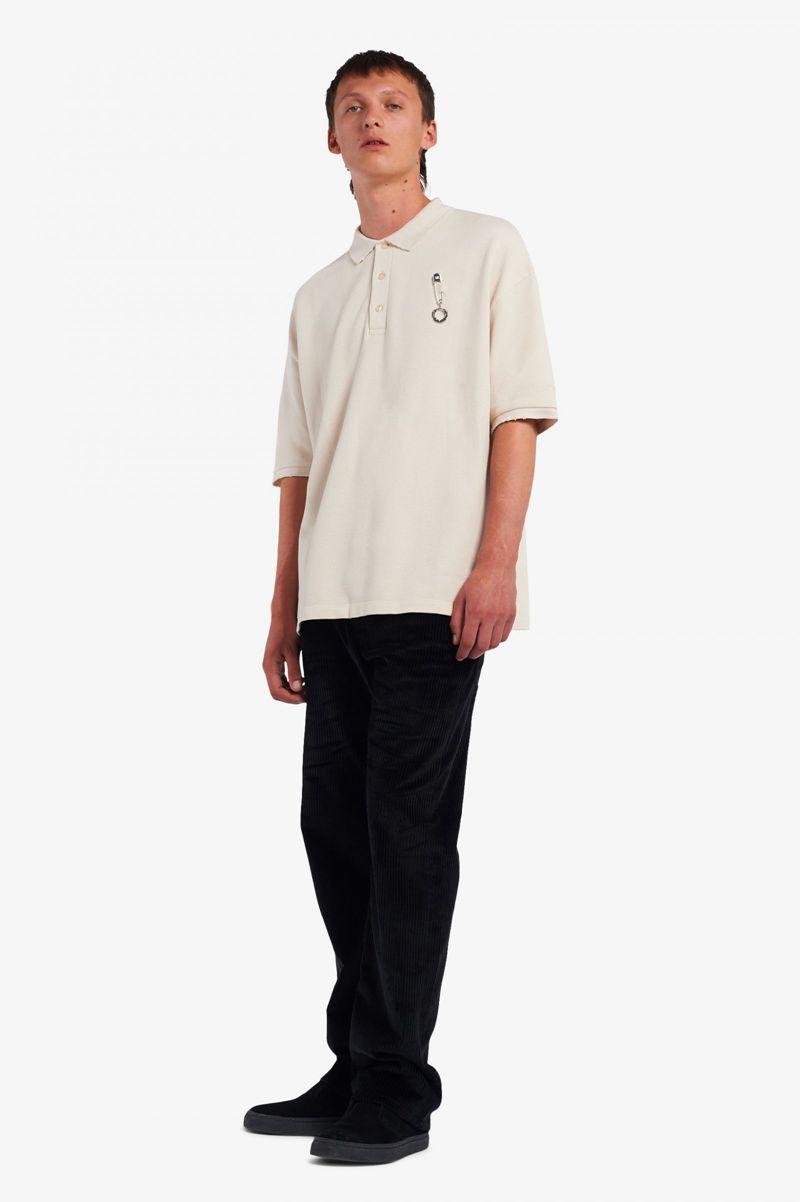 White Fred Perry SM1945 Men's Polo Shirts | PH 1478ZUTG